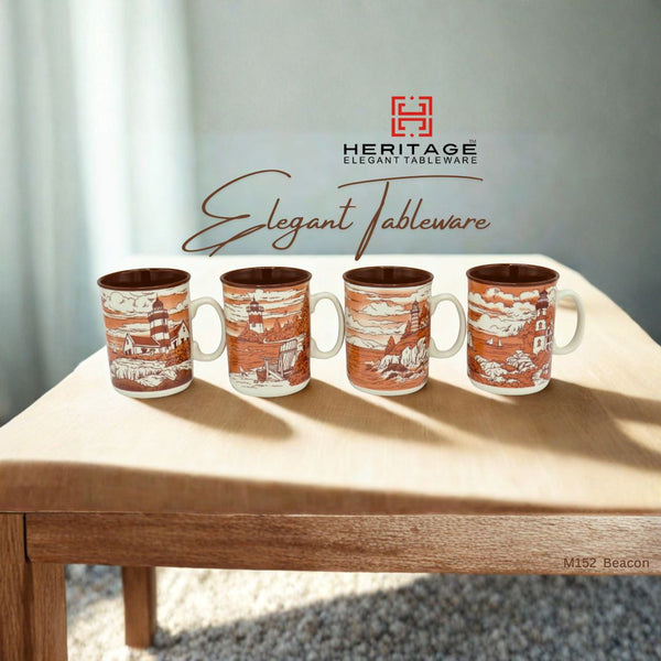 HERITAGE MUG  BEACON BROWN 6PC Set