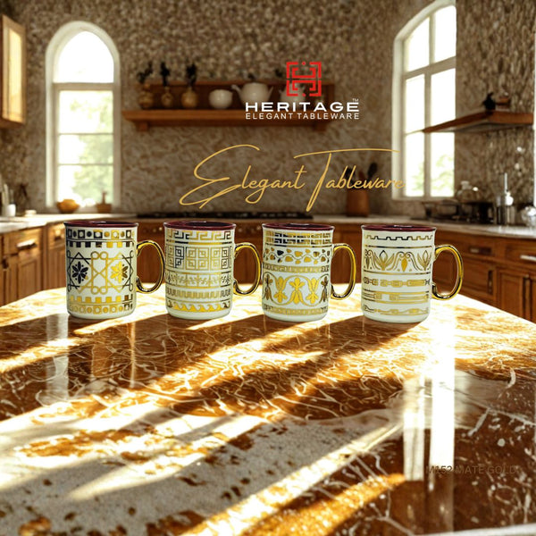 HERITAGE MUG MATE GOLD  6 PC Set