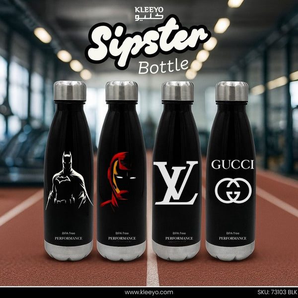KLEEYO Sipster Performance Bottle – Black