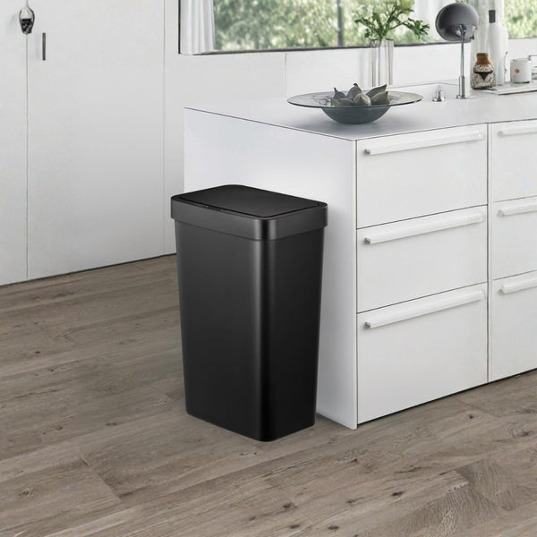 EKO 50L MOTION SENSOR KITCHEN TRASH CAN BLACK EK6226MT-50L-BL