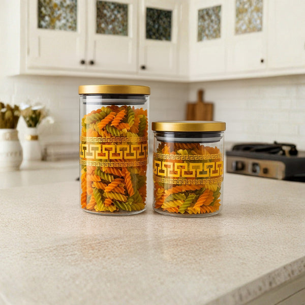 KLEEYO Airtight Storage Jar Set – 700ml & 1000ml