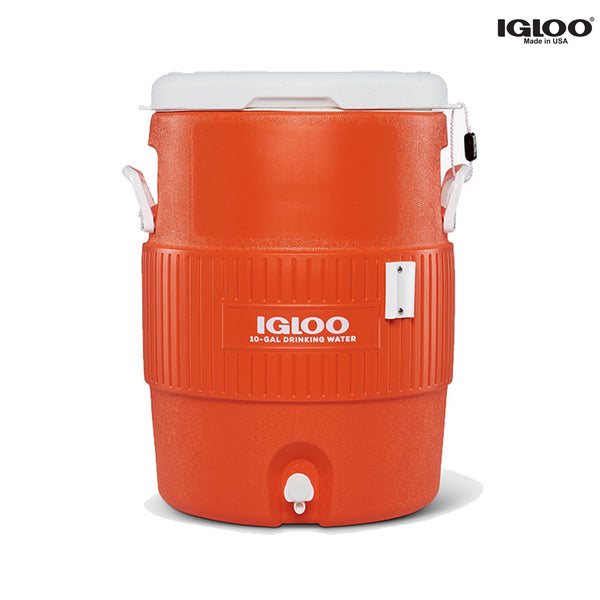 Seat Top Water Jug With Cup Dispenser 10 Gallon