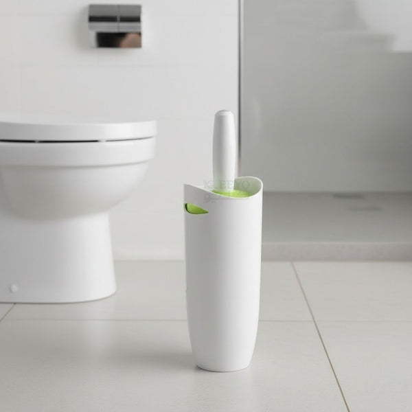 FELY Toilet Brush & Enclosed Holder – Hygienic Quick-Dry Design