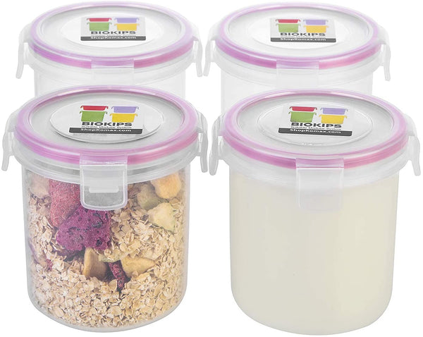Komax Biokips Overnight Oats / Lentils / Dry Container (Set of 4)