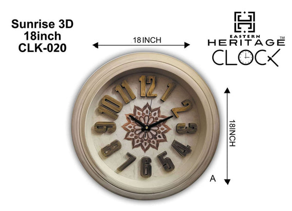 Heritage Wall Clock SUNRISE 3D