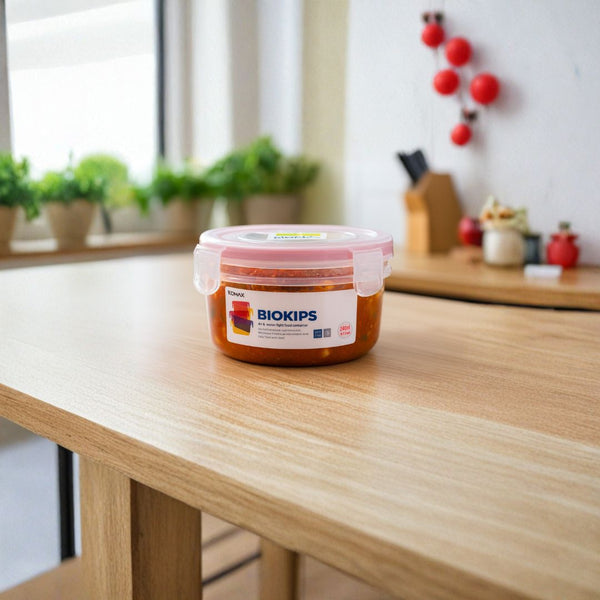 KOMAX BIOKIPS Round Airtight Food Container C1 – 240ml
