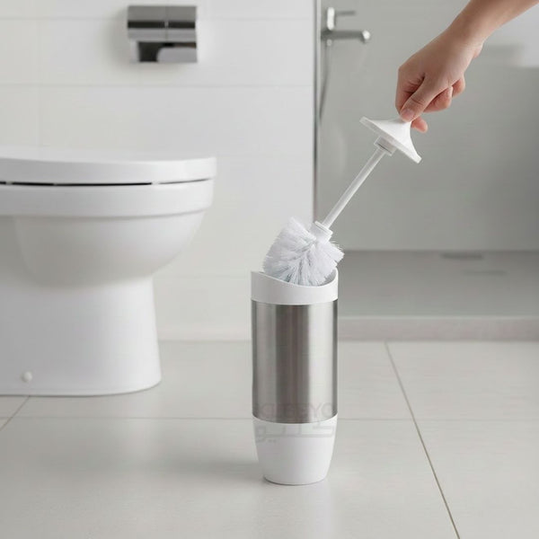 LIMA Stainless Steel Toilet Brush with Hygienic Holder