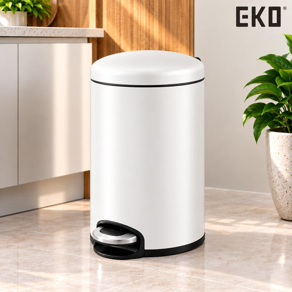 EKO Maggey white pedal step bin dustbin 5L 8L 12L 20L 30L Pakistan