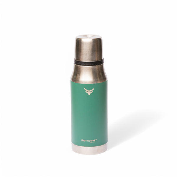 Thermotrek Stainless Steel Insulated Water Bottle with Screw-On Cap - 16.9 oz (500ml), Green