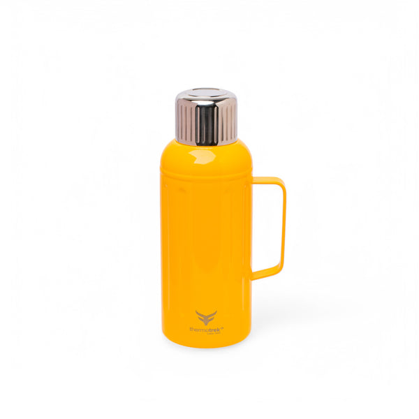 Thermotrek Stainless Steel Insulated Thermos with Handle - 27 oz (800ml), Yellow