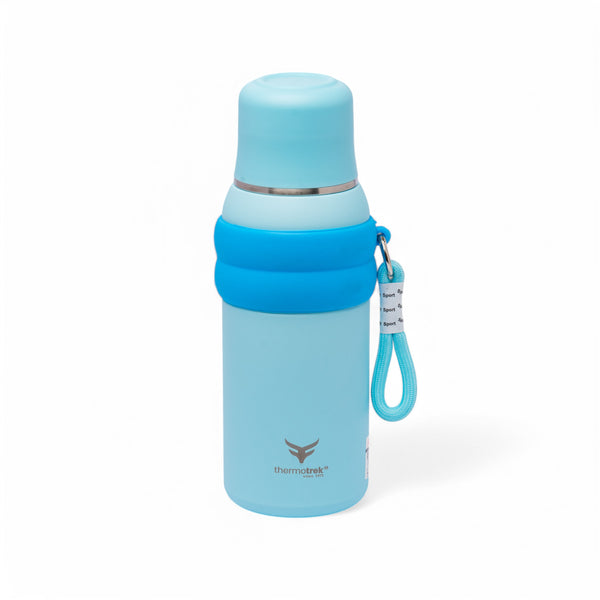 Stainless Steel Insulated Water Bottle with Screw-On Cap - 27 oz (800ml), Blue