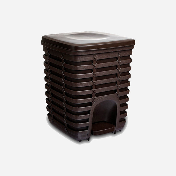 Primanova Palm Brown Step Bin