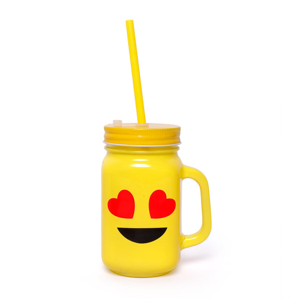 Smiley Mason Jar
