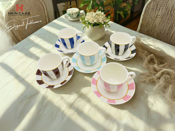 Heritage Milano – Set Of 6 Cups And Saucers