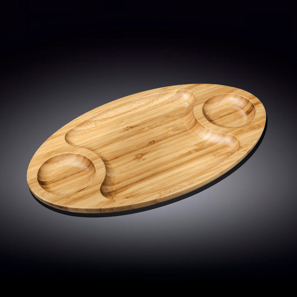Bamboo 3 Section Platter