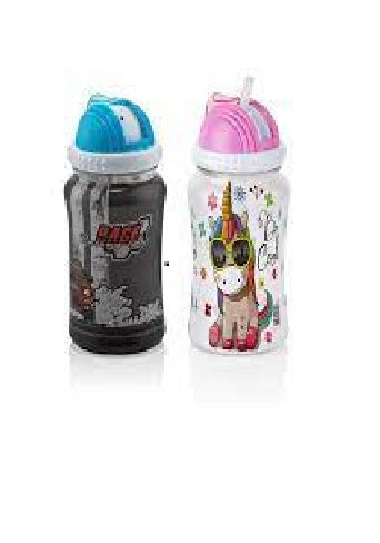 Zuzu Water Bottle with Straw