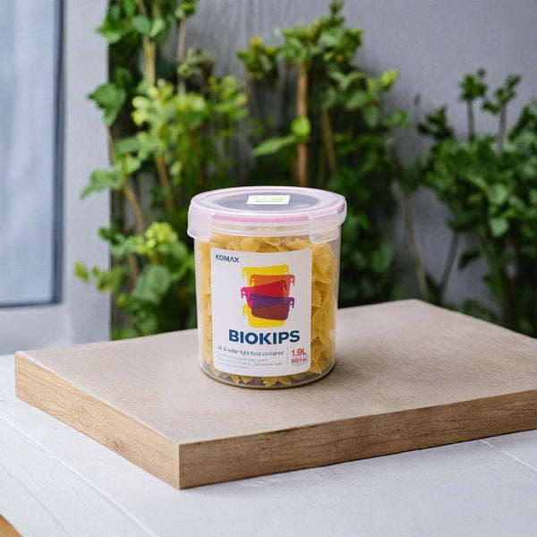 KOMAX BIOKIPS Round Airtight Food Container C22 – 1,900ml