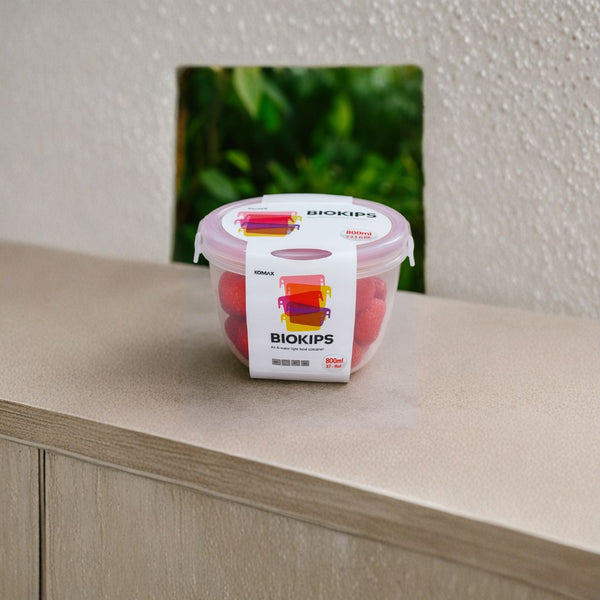 KOMAX BIOKIPS Round Airtight Food Container