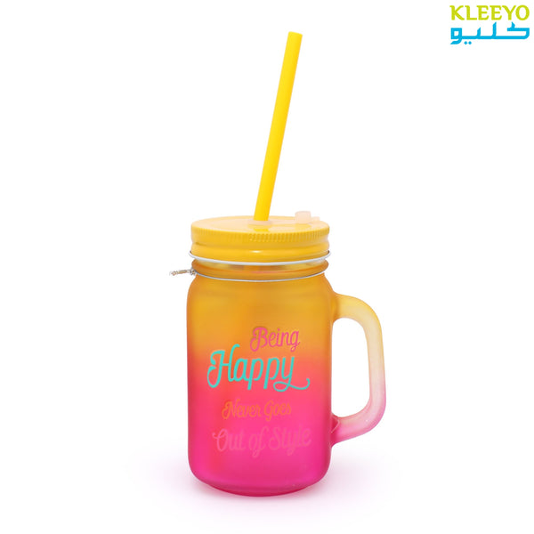 Frosted Mason Jar 450ml