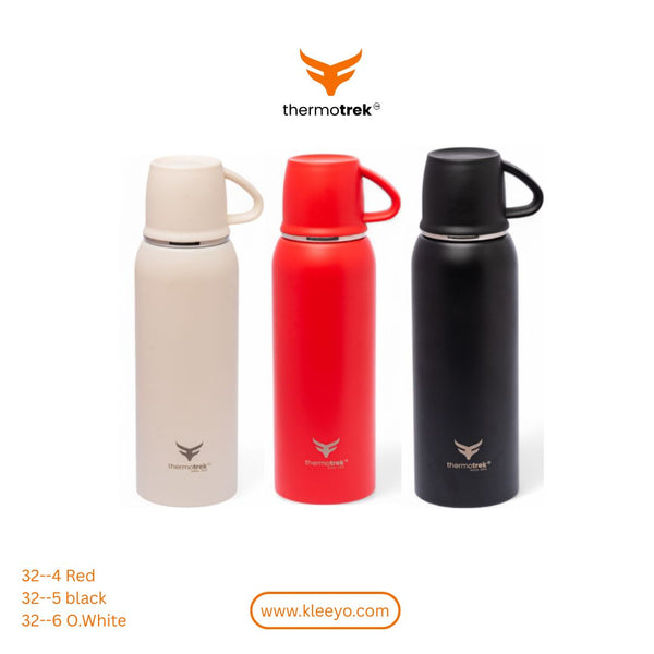 ThermoTrek Stainless Steel Vacuum Insulated Water Bottle with Carry Loop Cap - 800ML