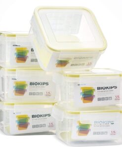 Komax Biokips Square Food Storage Container 1.1L (set of 6)