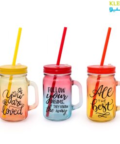 Crystal Colored Mason Jar