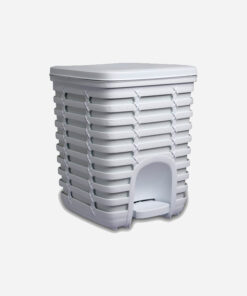 Primanova Palm White Step Bin