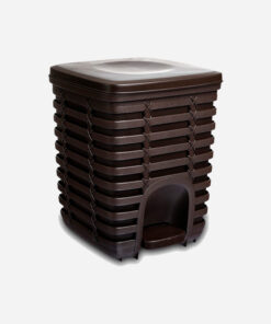 Primanova Palm Brown Step Bin