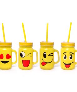 Smiley Mason Jar