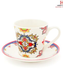 Heritage Web - Set Of 6 Cups And Saucers